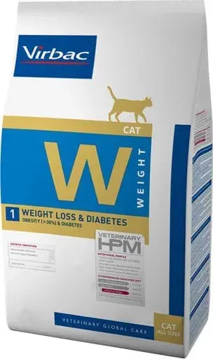 Hrana dietetica pentru pisici Virbac HPM Weight Loss + Diabetes 1.5 kg
