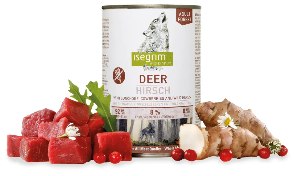Conserva Isegrim Dog Adult - Deer, 800 gr