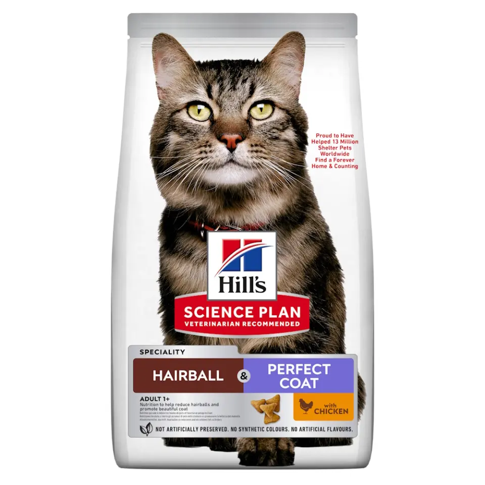 Hills SP FELINE ADULT HAIRBALL&PERFECT COAT 7 KG