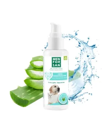 Menforsan Cremă dermoprotectoare cu Aloe Vera pentru câini și pisici: 60 ml, 100% Aloe Vera naturală