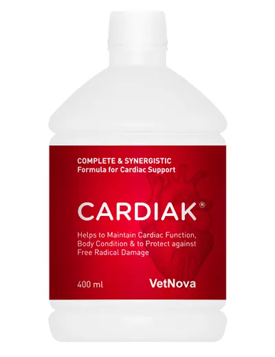 Supliment alimentar pentru sprijinul functiei cardiace la caini si pisici, CARDIAK® VetNova, 400 ml
