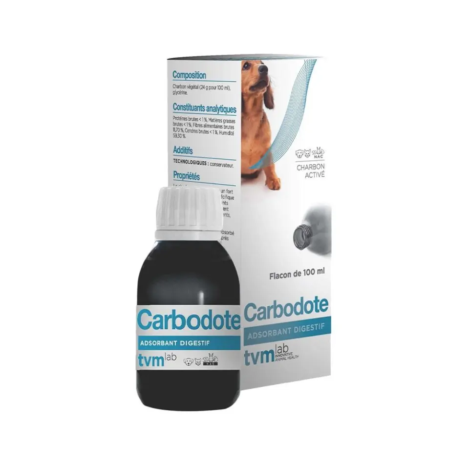 Supliment gastrointestinal, Caini & Pisici, Carbodote, 100 ml