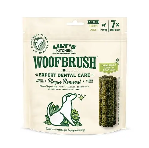 Lily's Kitchen Woofbrush Small Natural Dental Dog Chew 7 pack, 154 g