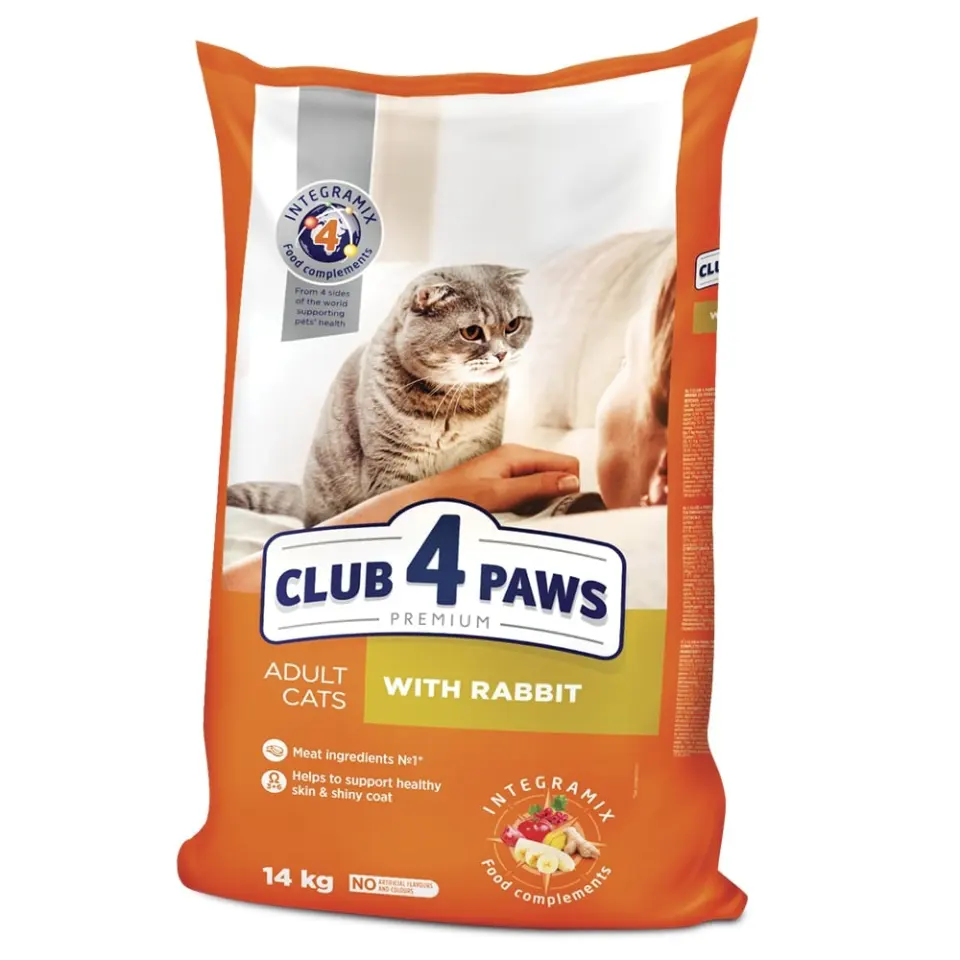 Club 4 Paws Adult Cat - Hrana uscata premium - Iepure - 14kg