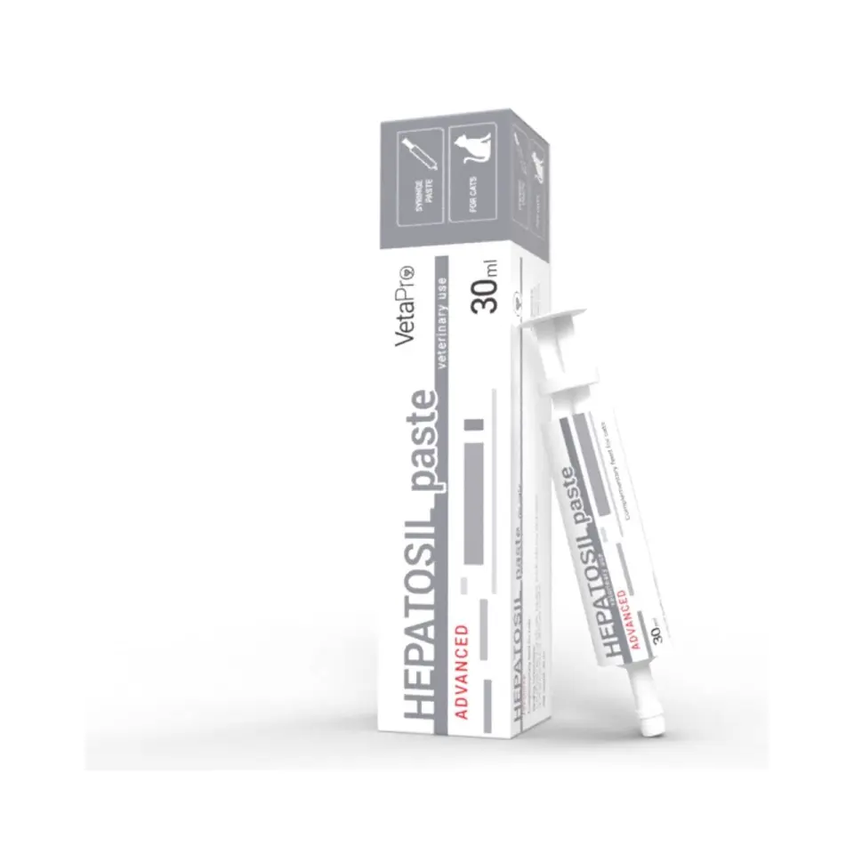 Vetapro Hepatosil Advanced Paste Seringa Suport Hepatic Pisici, 30 ml