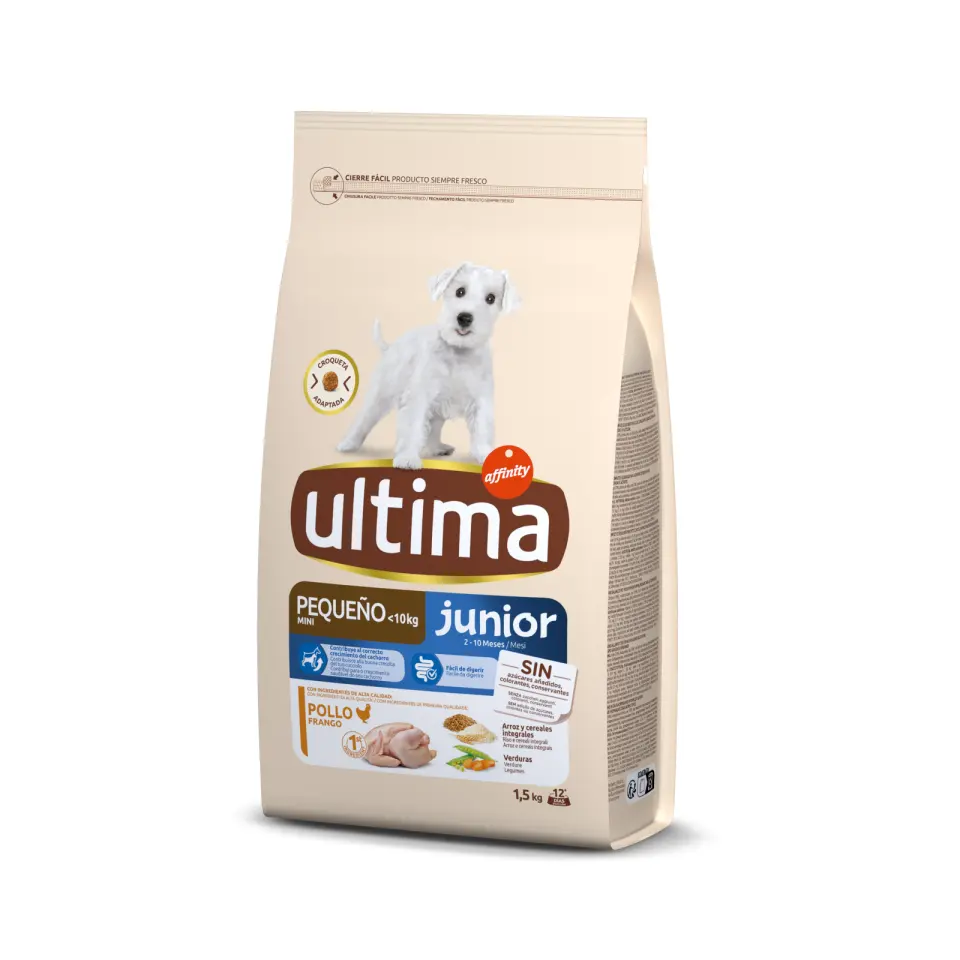 Hrana uscata caini, Ultima Dog, Mini Junior Pui, 1.5 kg