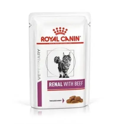 Hrana dietetica pentru pisici Royal Canin Renal Beef 85 g