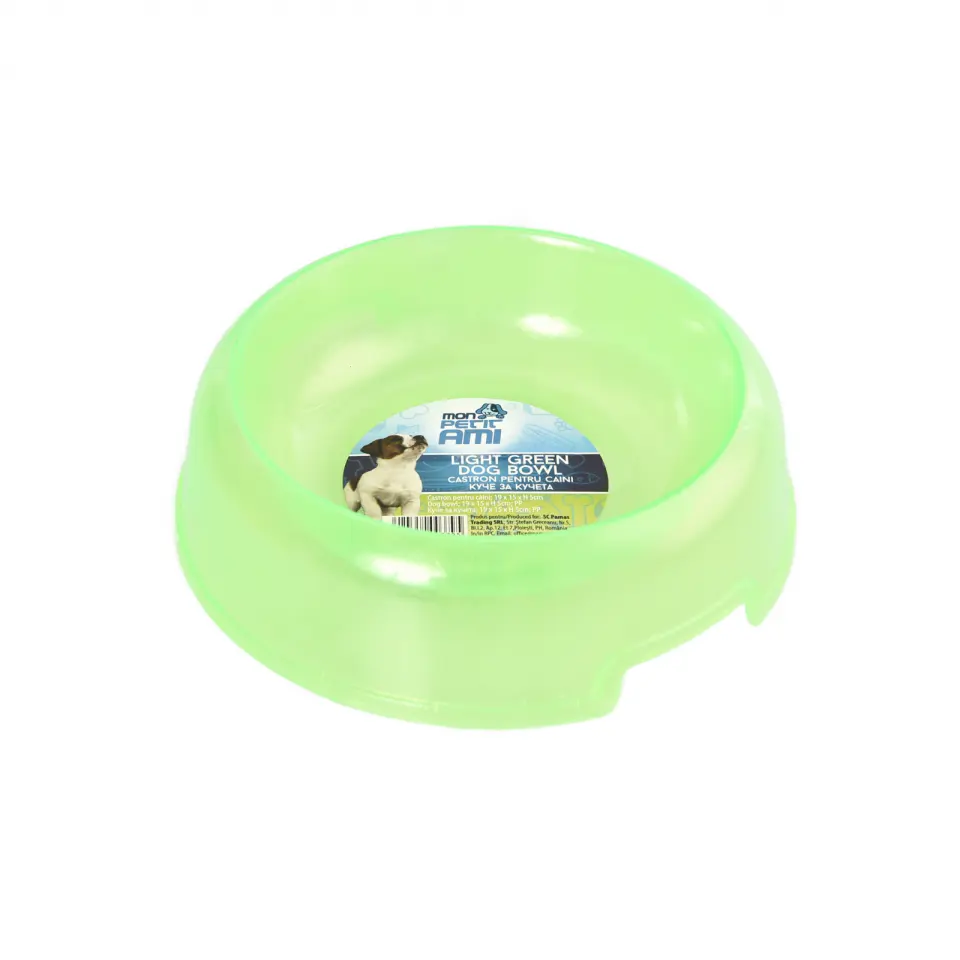 Mon Petit Ami Castron din Plastic Colorat pentru Animale de Companie
