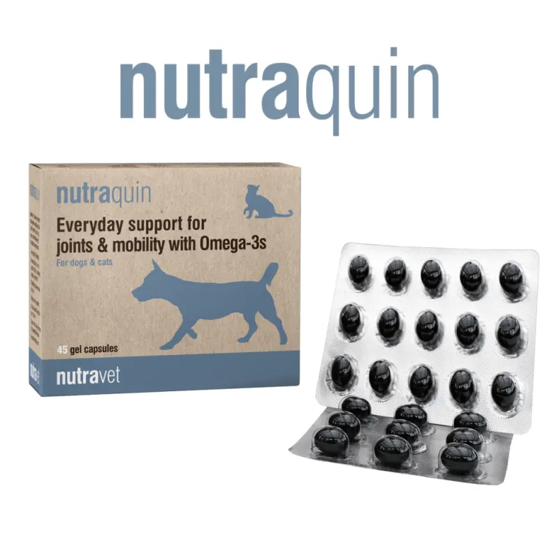 Nutravet Nutraquin, Caini & Pisici, 45 capsule moi