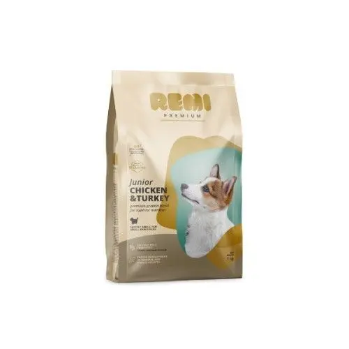 Hrana Uscata Caini, Remi Premium Junior Small Breed cu Pui si Curcan, 1 kg