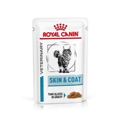 Set 12 buc x 85 gr Hrana dietetica pentru pisici Royal Canin Skin Coat