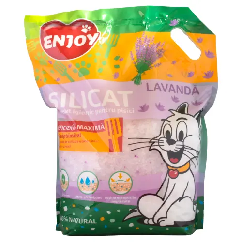 Nisip pentru litiera cu lavanda Enjoy 7.6 L