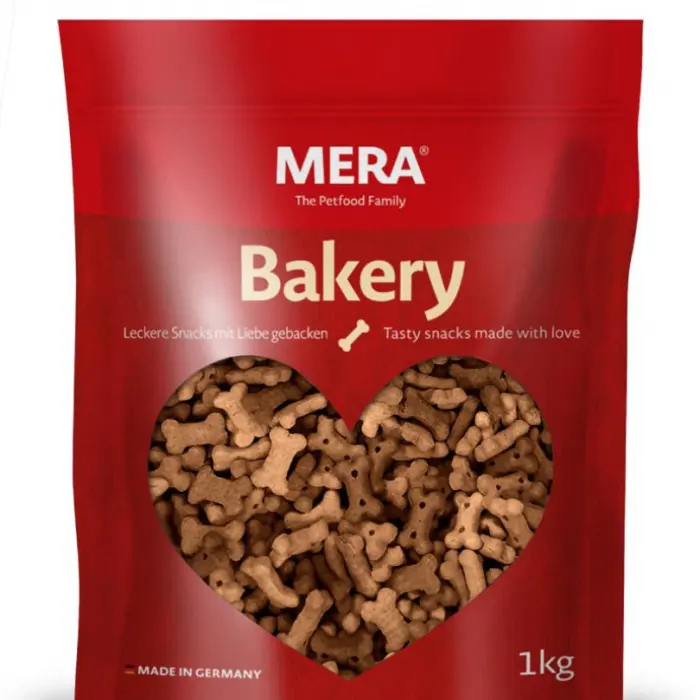 Recompense pentru caini Mera Oase cu miel orez 1 kg