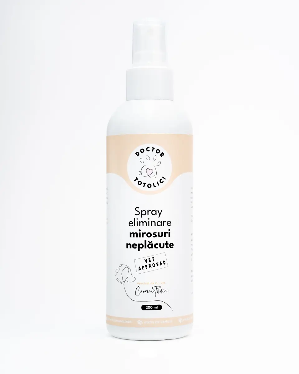 Spray eliminare mirosuri neplacute cu miros de vanilie Doctor Totolici, 200 ml