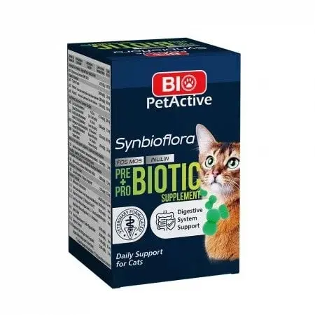 Synbioflora Pre + Pro Biotic Pisica, 60 tablete