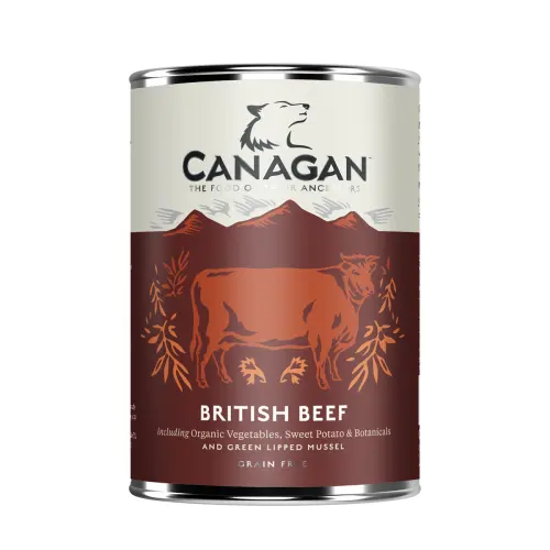 Hrana umeda pentru caini Canagan Grain Free cu vita 400 g