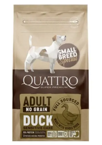 Quattro Dog Small Breed No Grain Adult Rata - 1-5-kg