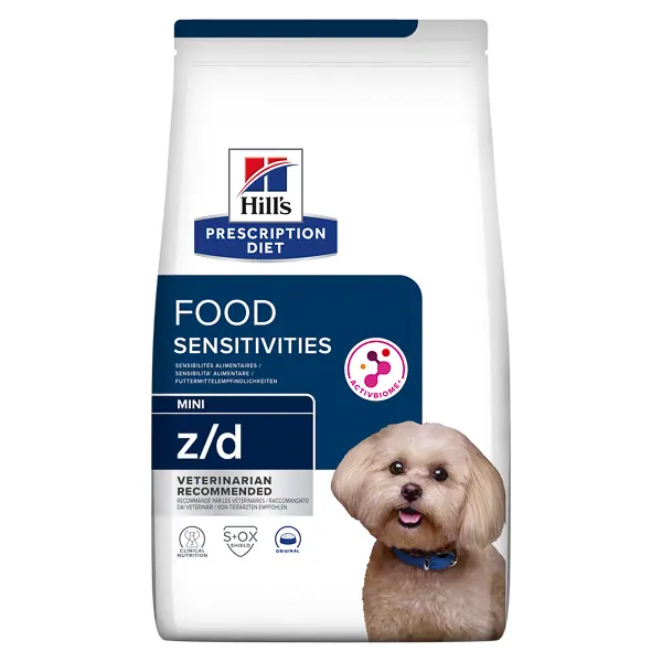 Hrana hipoalergenica pentru caini Hill's Prescription Diet Z/D Food Sensitivities Mini, 1 kg