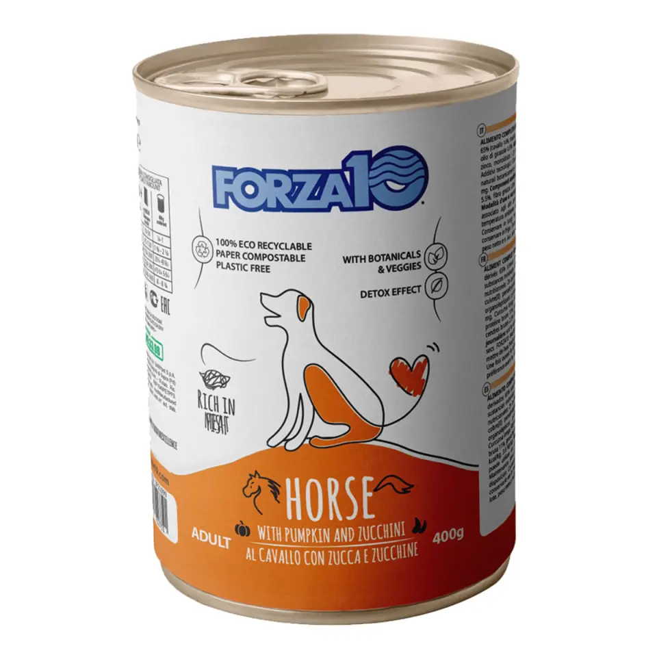 FORZA10 Maintenance XS-XL, Cal și Zucchini, conservă hrană umedă câini, (pate), 400g
