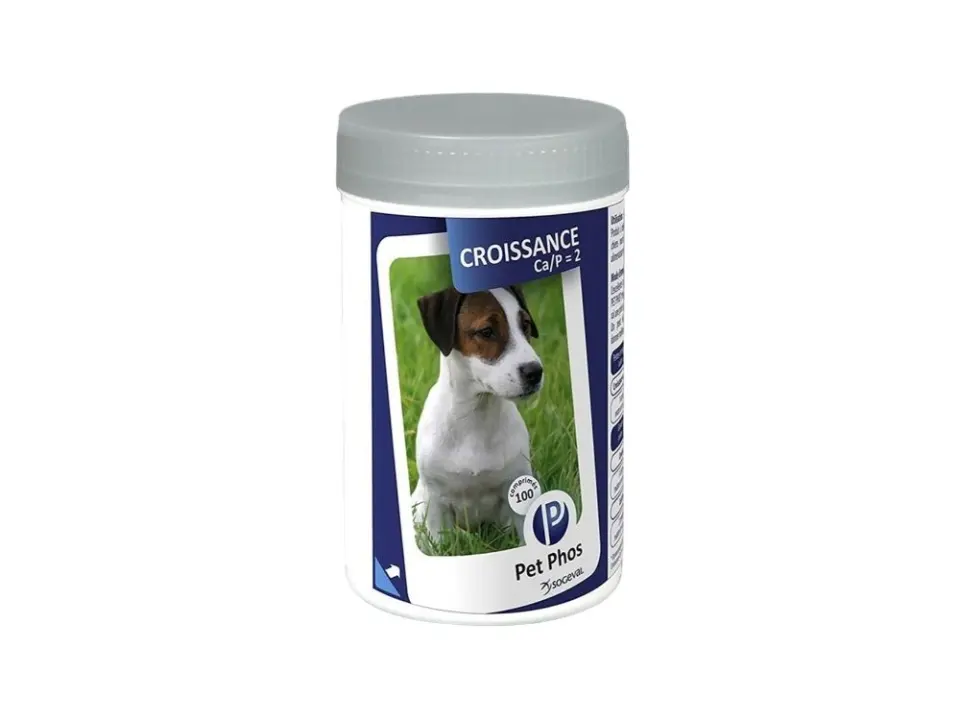 Pet Phos Croissance (Ca/P=2), 100 comprimate