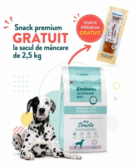 Dieta veterinara caini, Eminent Veterinary Diet Dog Struvite, 2.5 kg