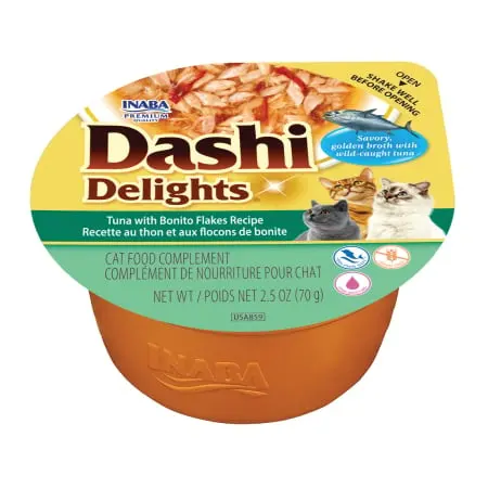 Ciao Dashi Delights pentru pisici cu Ton si Fulgi de Bonito