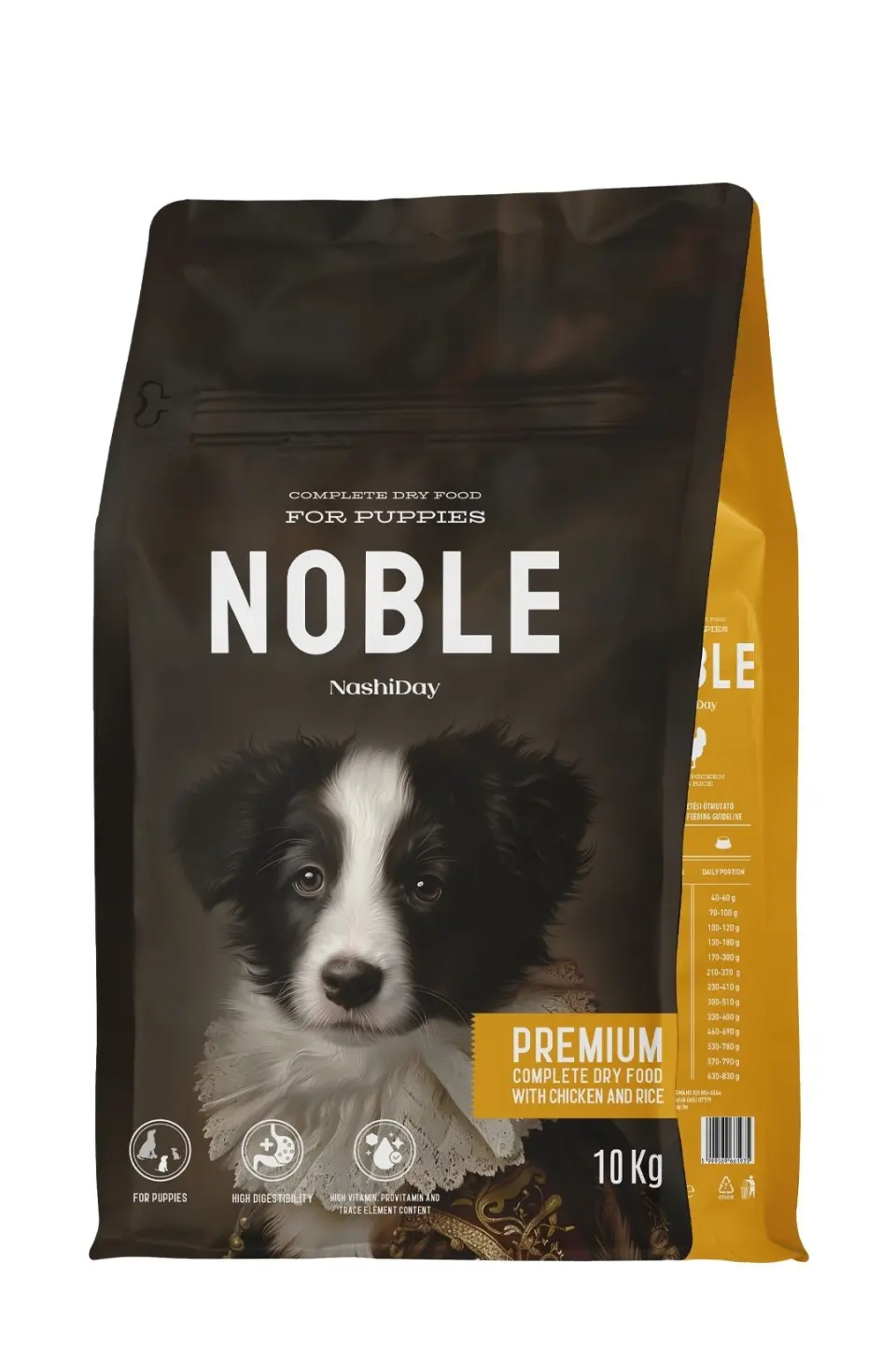 Hrana Premium Uscata Catei, NashiDay Noble, Pui si Orez, 10 kg