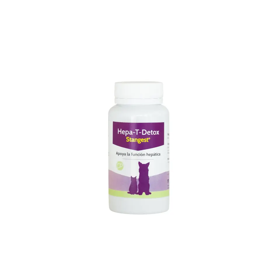 Supliment pentru sustinerea functiei hepatice la caini si pisici Hepa-T-Detox Stangest, 60 tablete