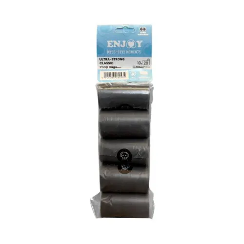 Pungi igienice pentru caini, Enjoy Ultra Strong Classic, set 10 role x 20 buc.