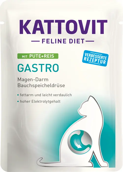 Plic Kattovit Gastro, Curcan si Orez, 85 g