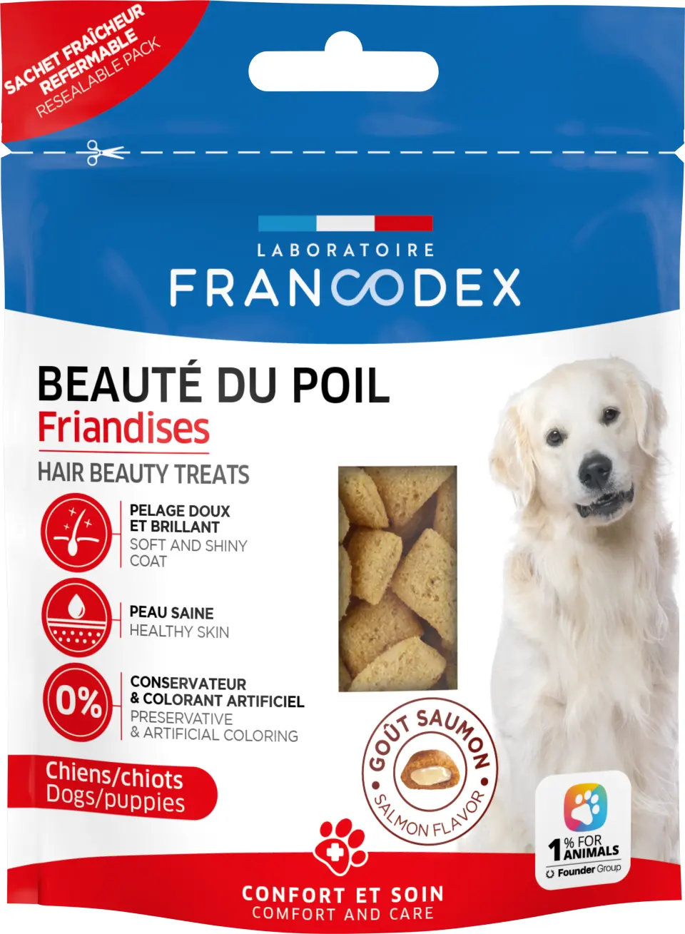 Francodex, recompense pentru blana, caini si catelusi, 75 g