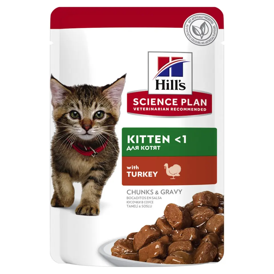 Hills SP FELINE KITTEN CHK&TURKEY 12X85 G (PLICURI)