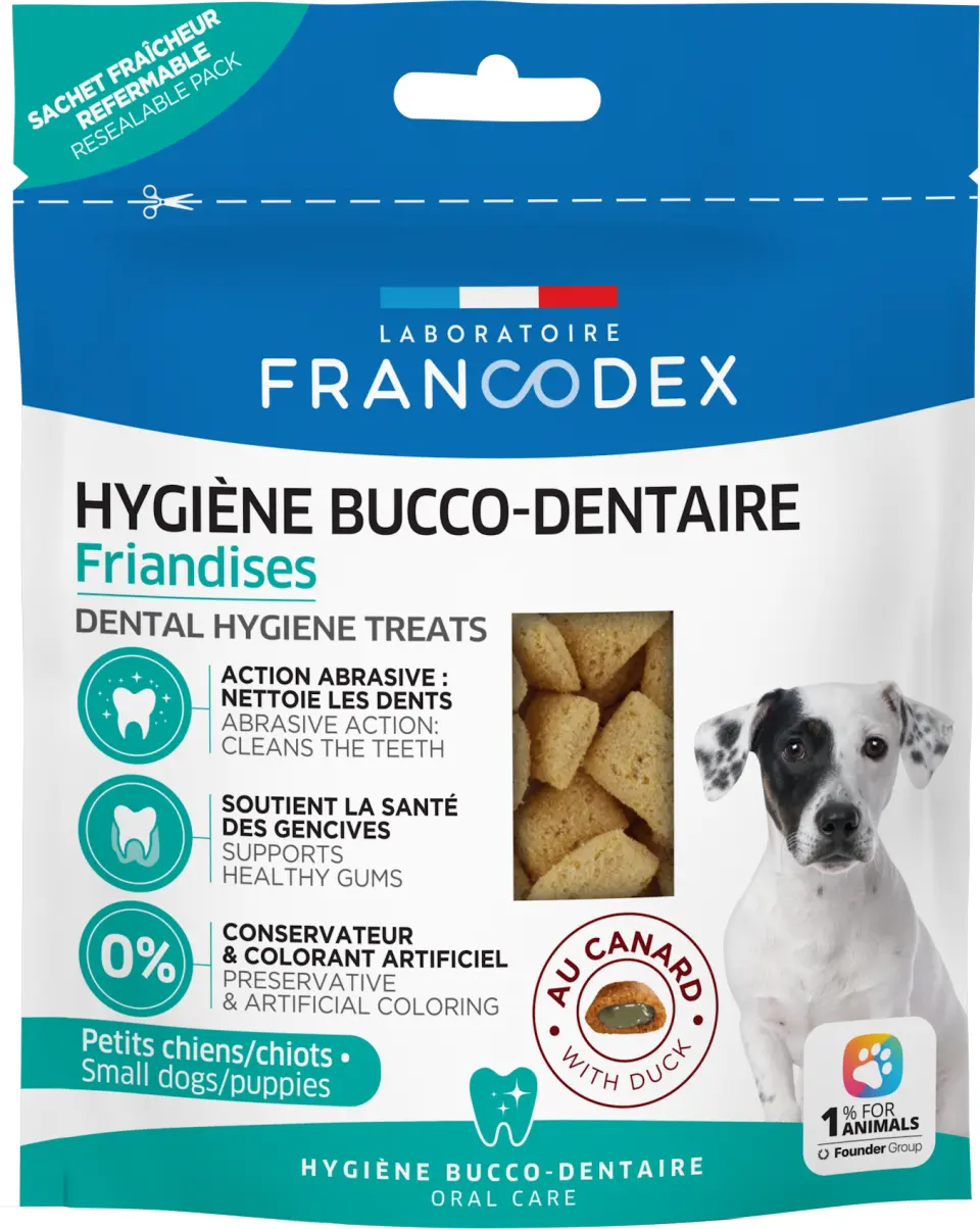 Francodex, recompense pentru igiena dentara, catelusi, 75 g