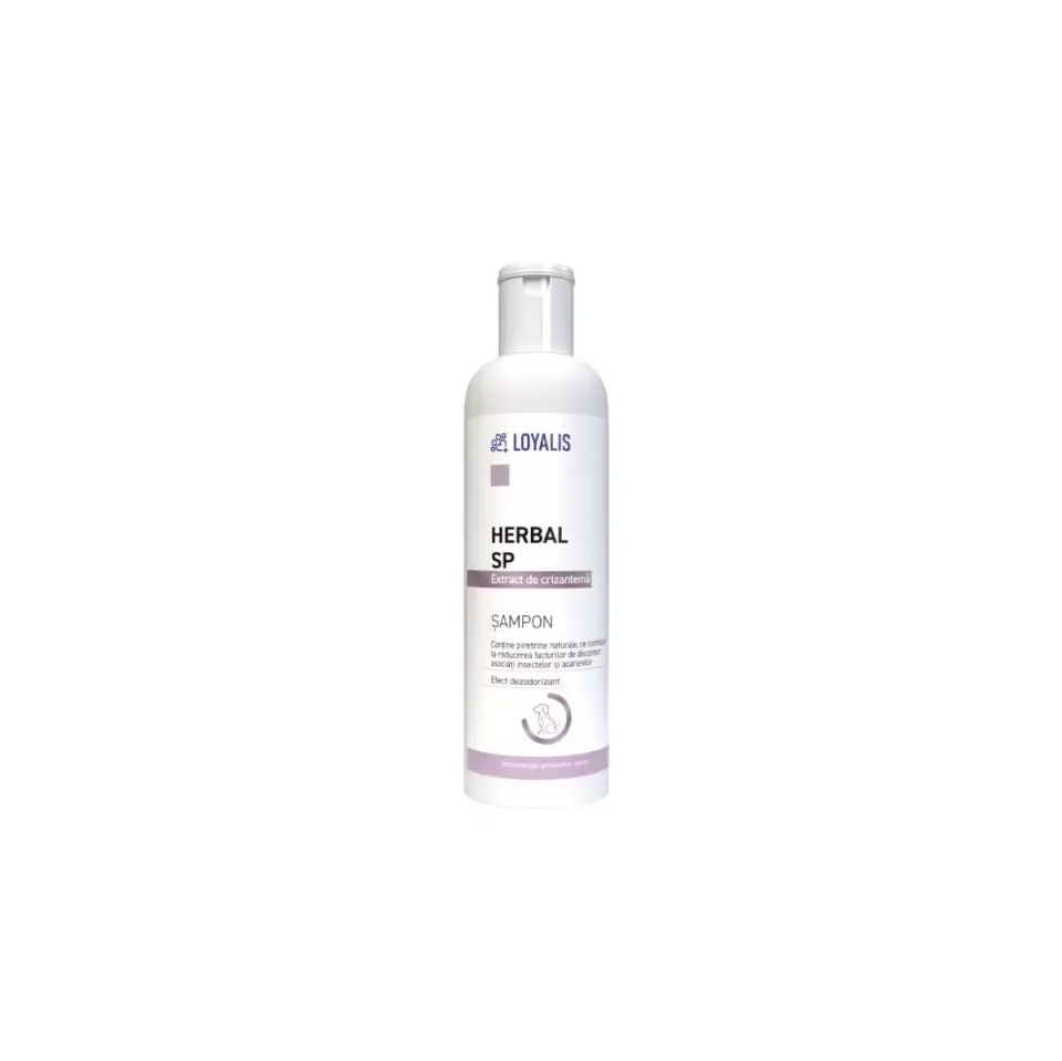 LOYALIS Herbal S, deparazitare externă câini și pisici, șampon