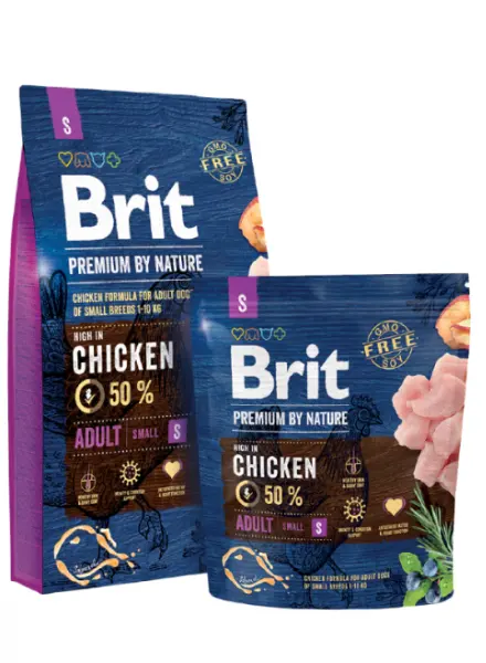 Brit Premium By Nature Adult S - 8-kg