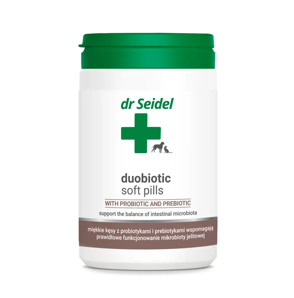 Supliment probiotic și prebiotic pentru câini și pisici Dr Seidel Duobiotic Softpills