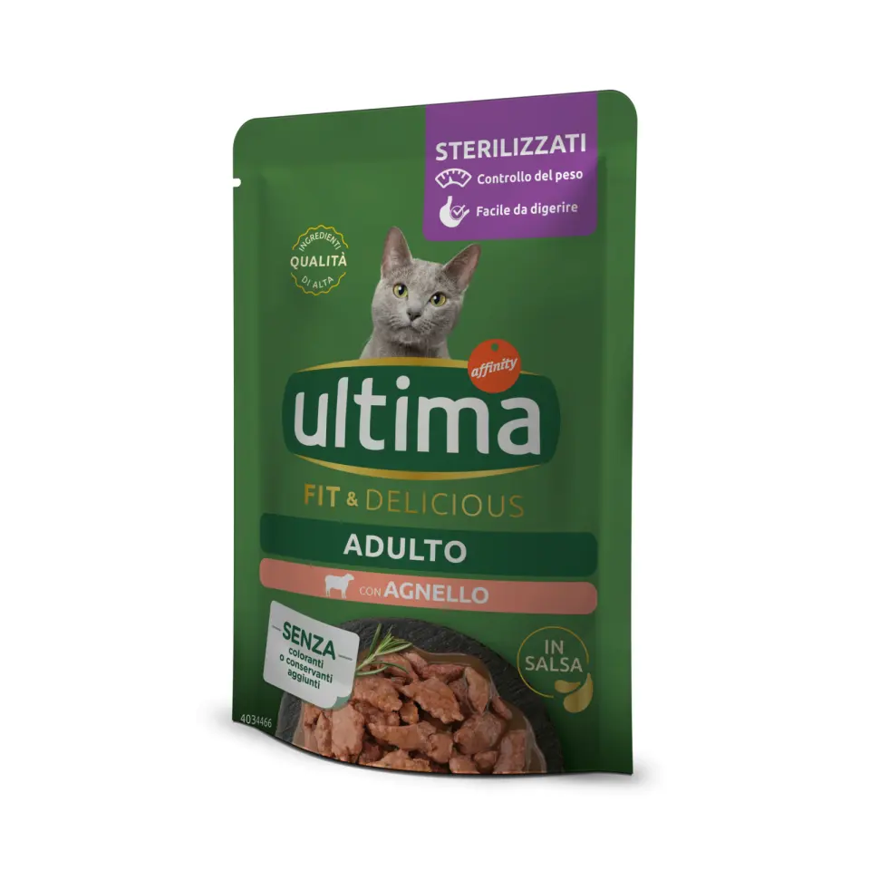 Hrana umeda pisici, Ultima Cat, Adult Sterilizat Fit & Delicious Miel, 85 g