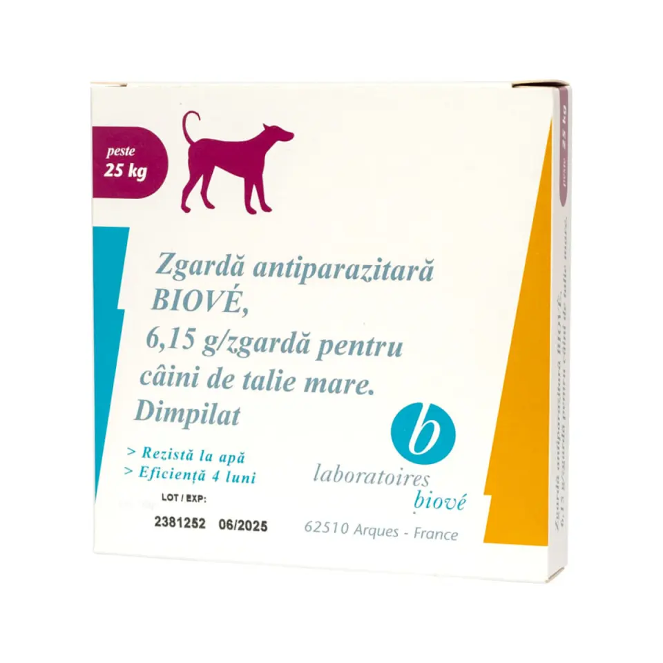 LABORATOIRES BIOVE, deparazitare externă câini, zgardă