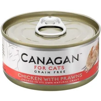 Canagan Cat, Pui si Creveti, 75 g