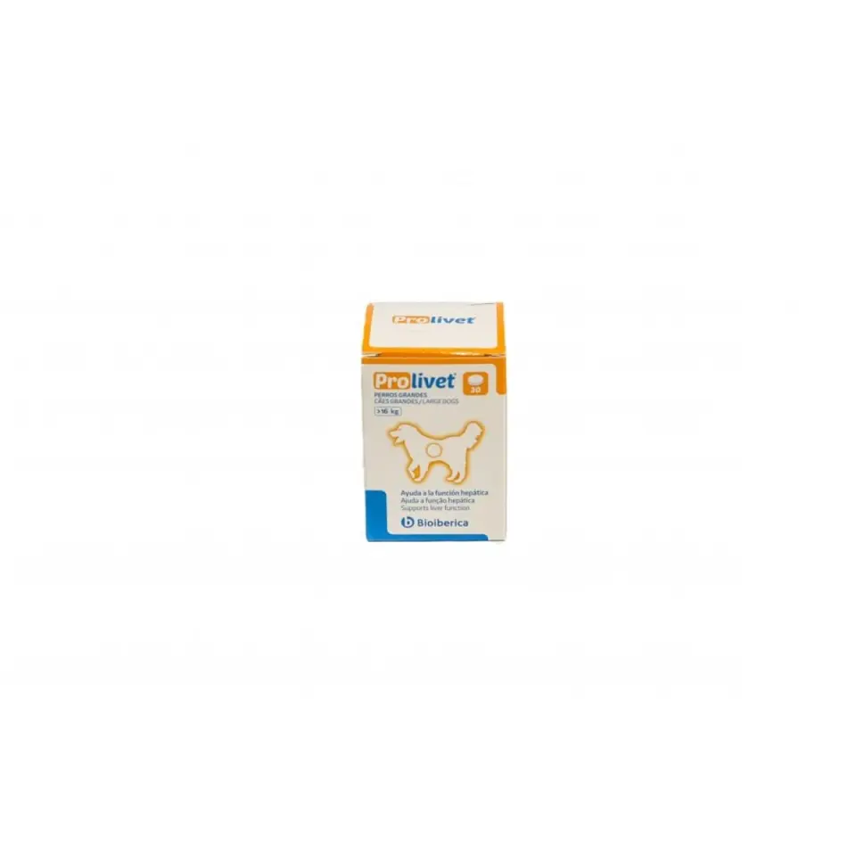 BIOIBERICA Prolivet Large Dogs, supliment sistem hepatic câini, comprimate