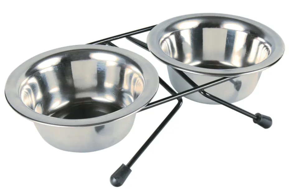 Set 2 buc Castron Inox In Suport 0.2 L/10 cm