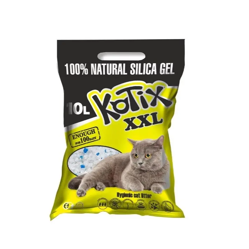 Asternut igienic pentru pisici, silicat, Kotix Normal, 10 L/ 4 kg