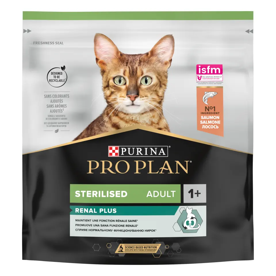 ​PURINA PRO PLAN STERILISED Renal Plus, Somon, 400 g