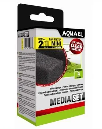 Aquael Filtru Burete Fan Mini / 2 Buc/Set