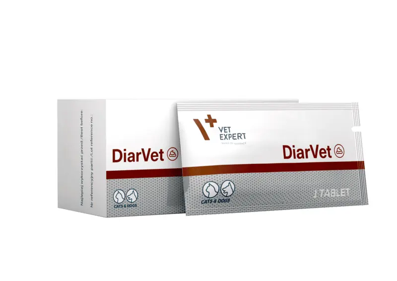 Soluție avansată pentru diaree la câini și pisici, DiarVet, Vet Expert, 30 tablete
