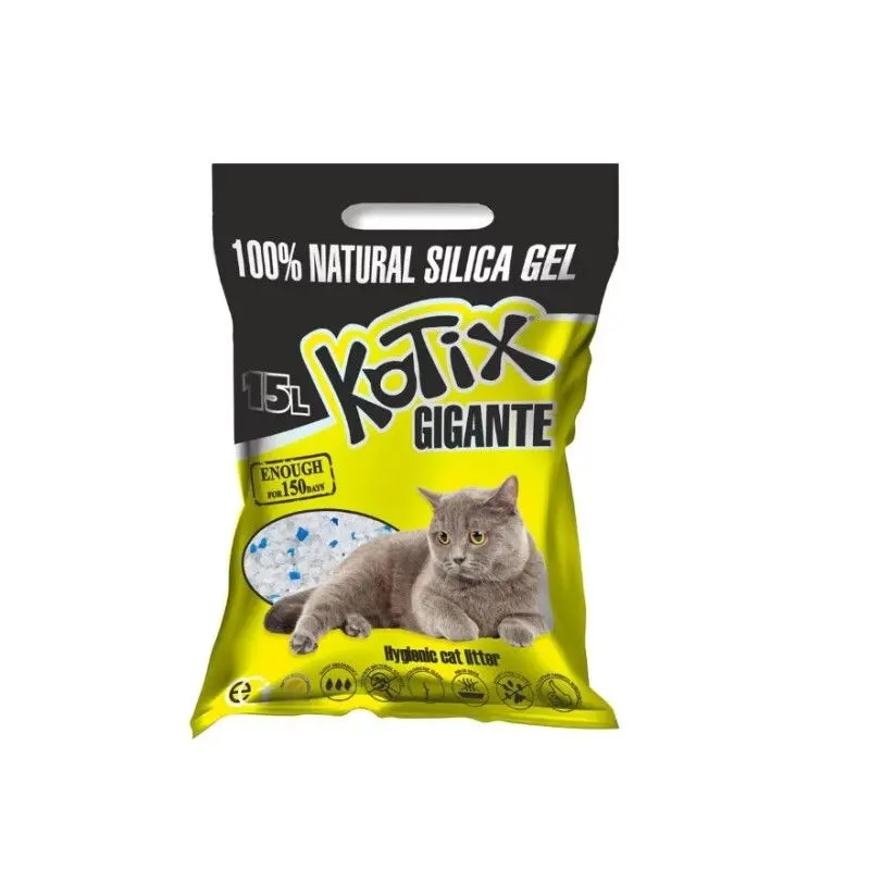 Asternut igienic pentru pisici, silicat, Kotix Normal, 15 L/ 6 kg