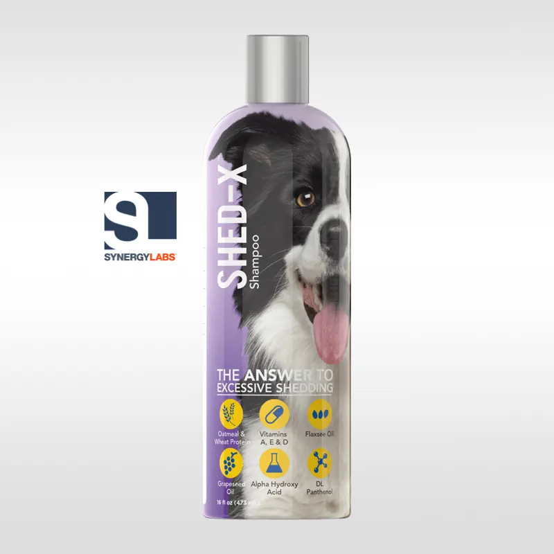 Sampon pentru caini impotriva caderii parului Shed-X Synergy Labs, 473 ml