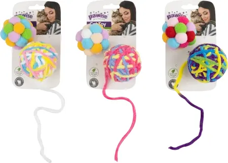 Pawise Collor 2 Balls cu Catnip pentru Pisici
