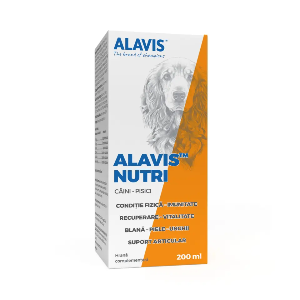 ALAVIS Nutri Ulei de Somon, multivitamine câini, ulei