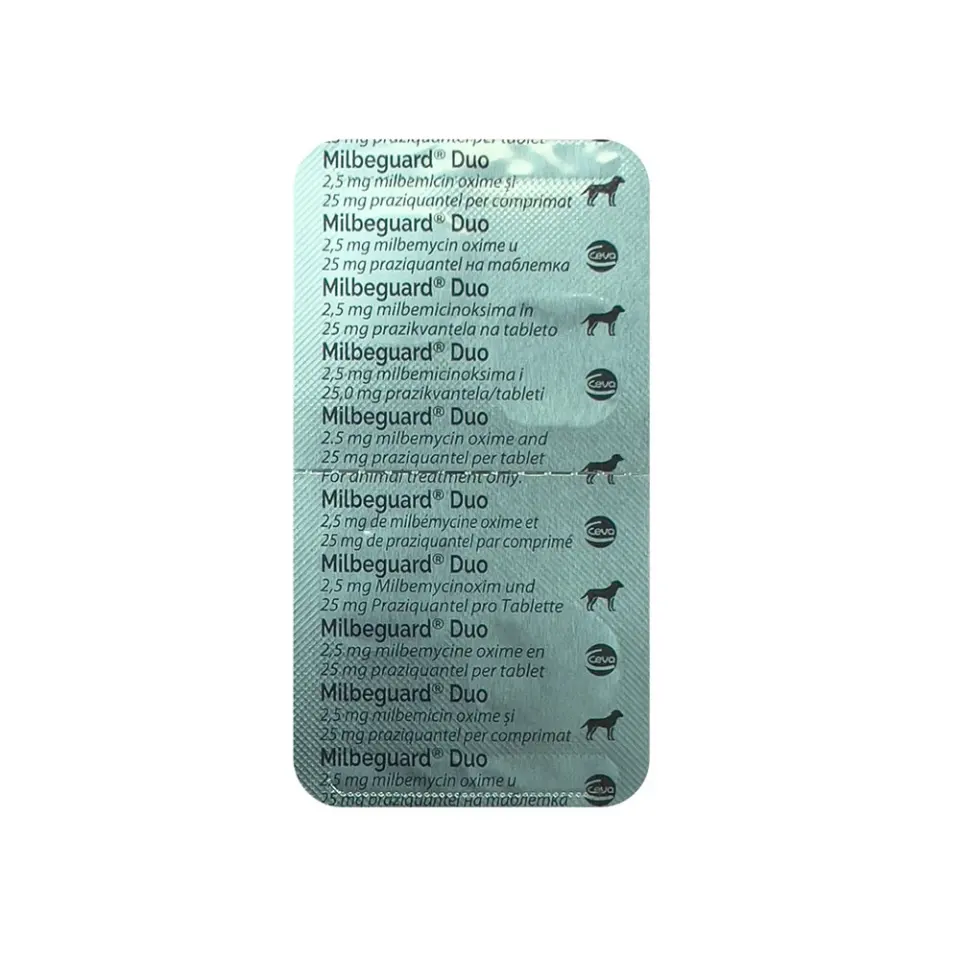 Milbeguard Duo Caine, 2.5/25mg, 1 tableta